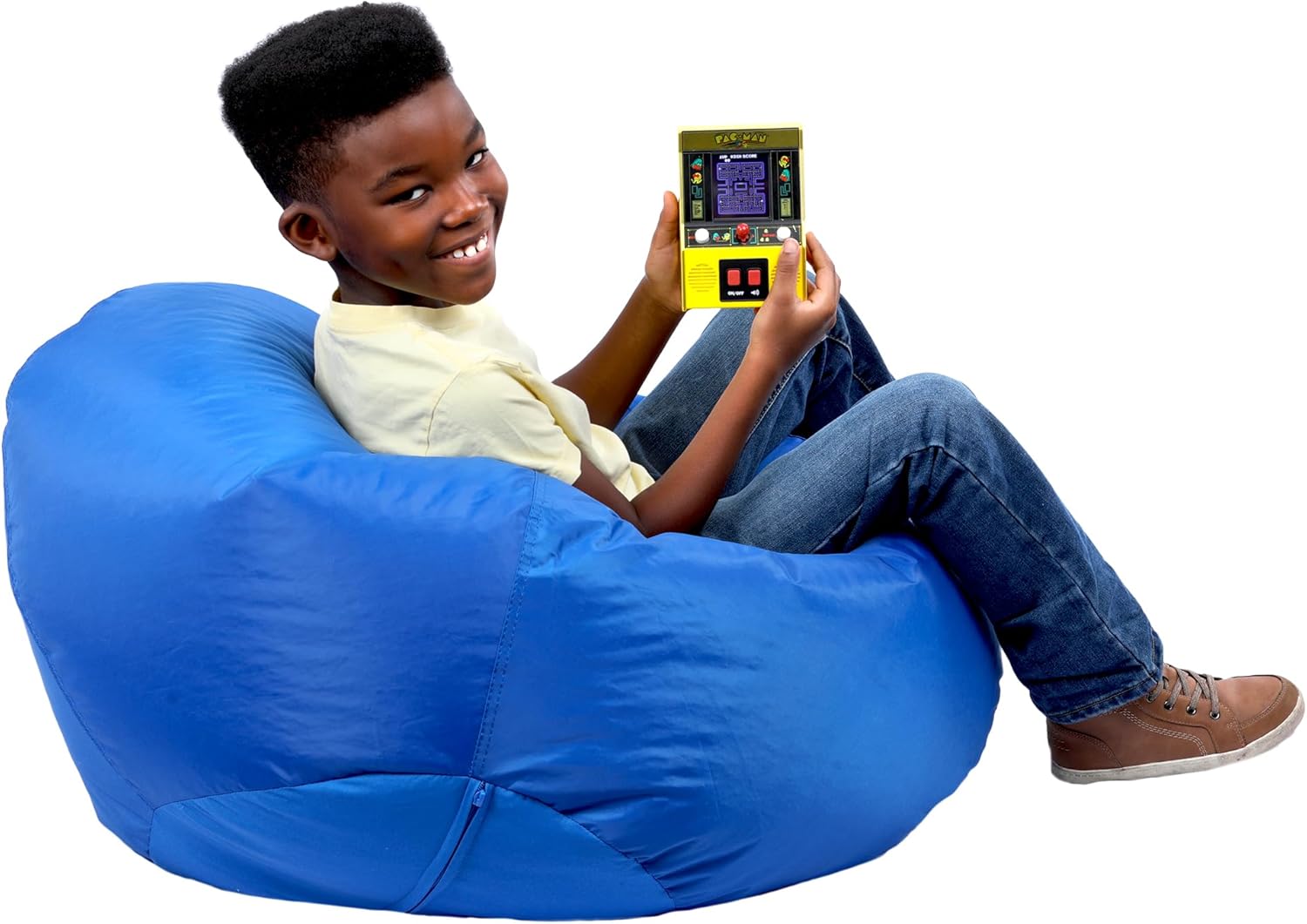 Basic Fun Arcade Classics - Pac-Man Color LCD Retro Mini Arcade Game, 2 Players, Yellow