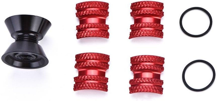 Headset Expander Plug, Bike Headset Carbon Fork Compression Plug for 28.6mm(Red) Compression Plug Carbon Steerer Bike Headset Compression Plug