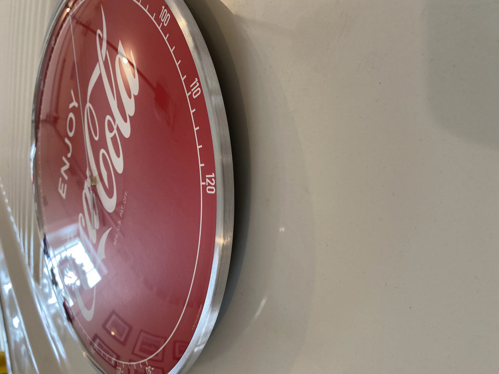 Coke Cola Vintage style Round Thermometer 12" INCH NEW GLASS FACE