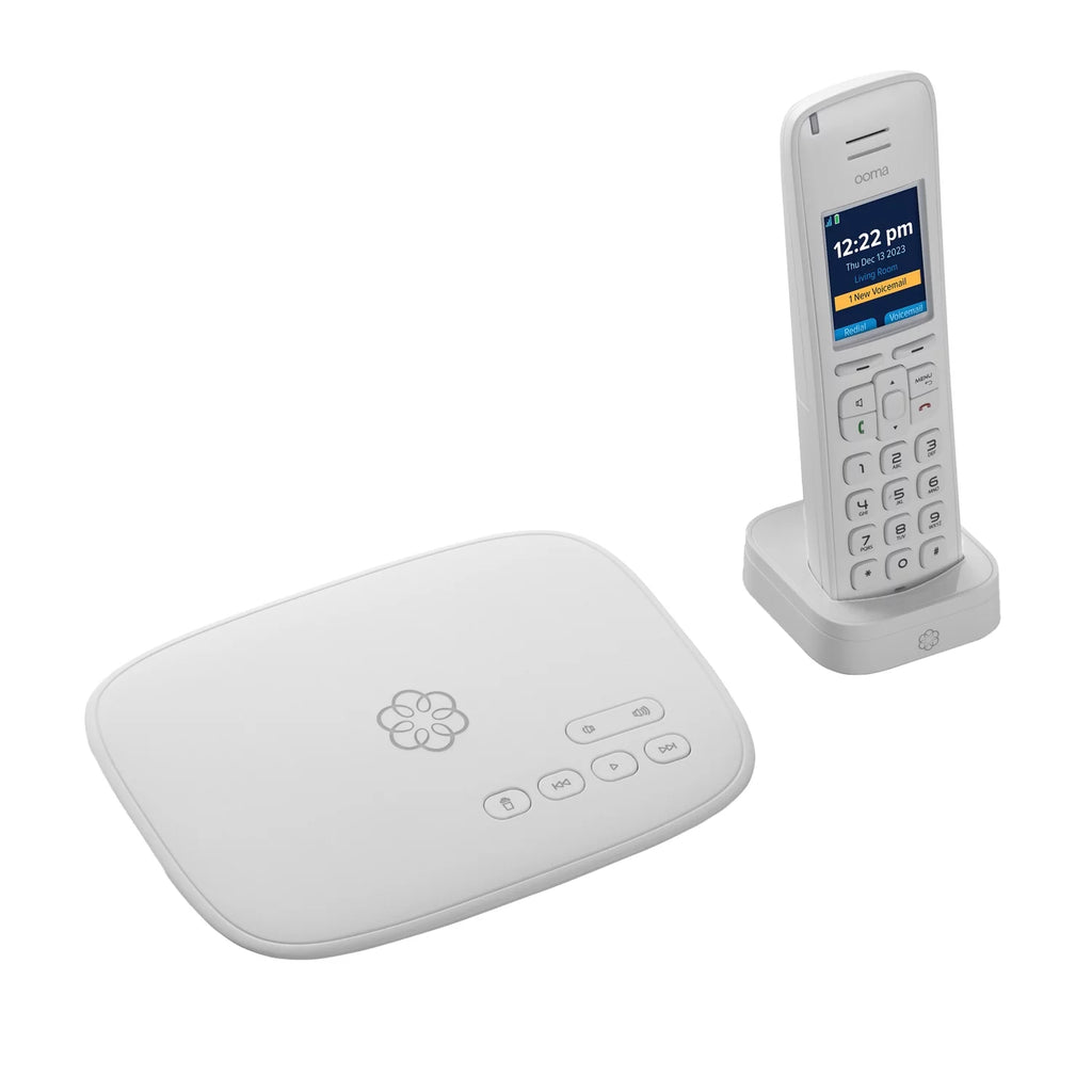 Ooma Phone Genie VoIP Base Station with Cordless HD3 Handset, 811008025120