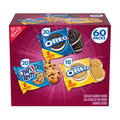 Nabisco Sweet Treats Cookie Variety Pack Oreo Oreo Golden and Chips Ahoy 60 pcs Individually Pack  for Kids Adults Snacks Lunchbox Office Convenient and On the Go Snacking (1 Box)