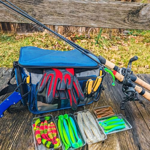 Raprance Soft-Sided Fishing Tackle Bag for Saltwater or Freshwater