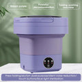 JahyShow Purple Portable Washing Machine - Foldable Design for Travel, RV, and Home