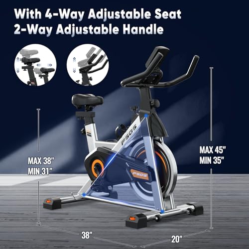 Exercise Bike, Stationary Bikes for Home Indoor Cycling Bike Cycle Bike with Digital Display & Comfortable Seat Cushion