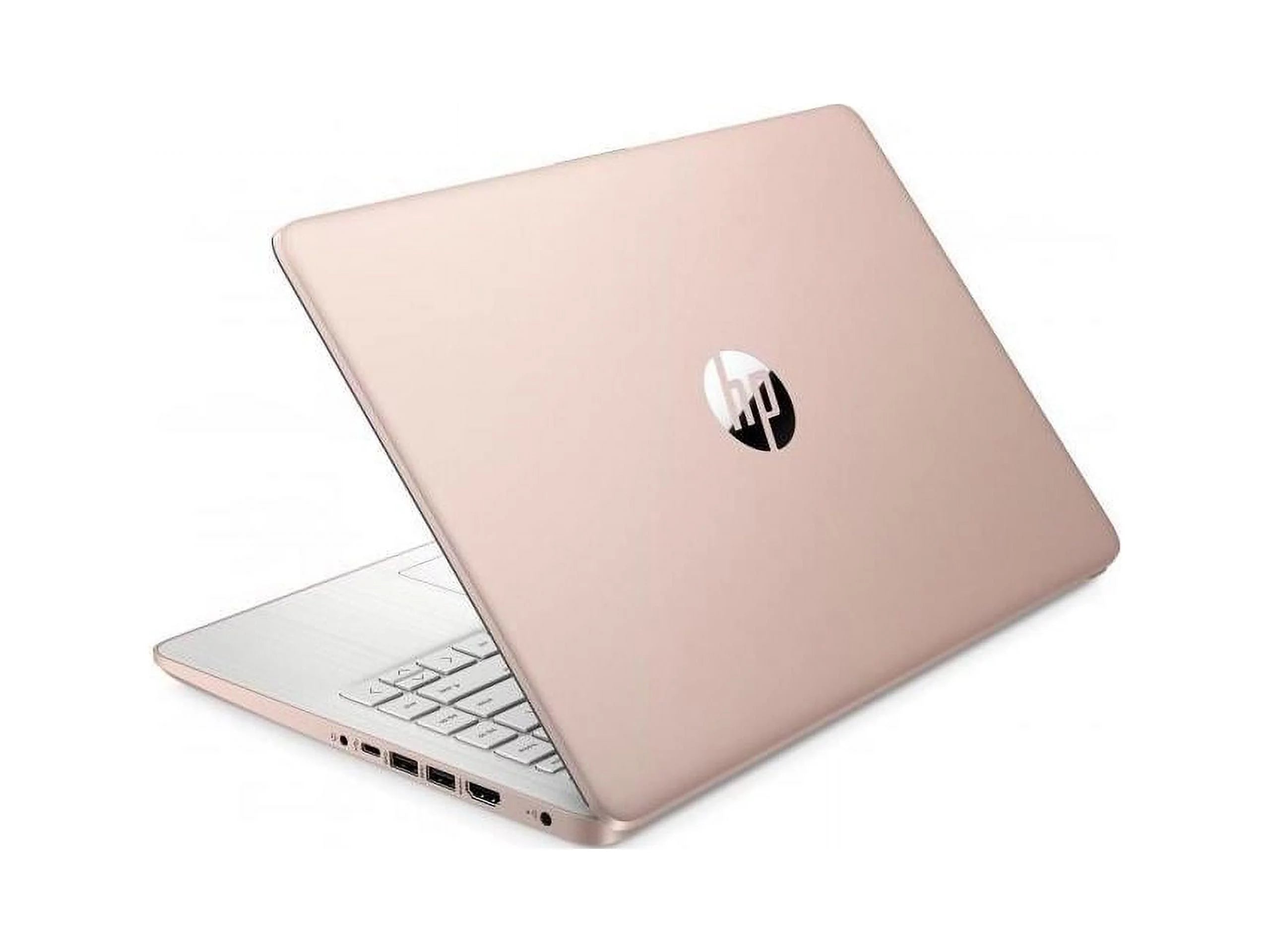 HP 14-dq0000 14" Notebook - HD - 1366 x 768 - Intel Celeron N4020 Dual-core (2 Core) 1.10 GHz - 4 GB RAM - 64 GB Flash Memory - Pale Rose Gold, Natural Silver 14-dq0030nr