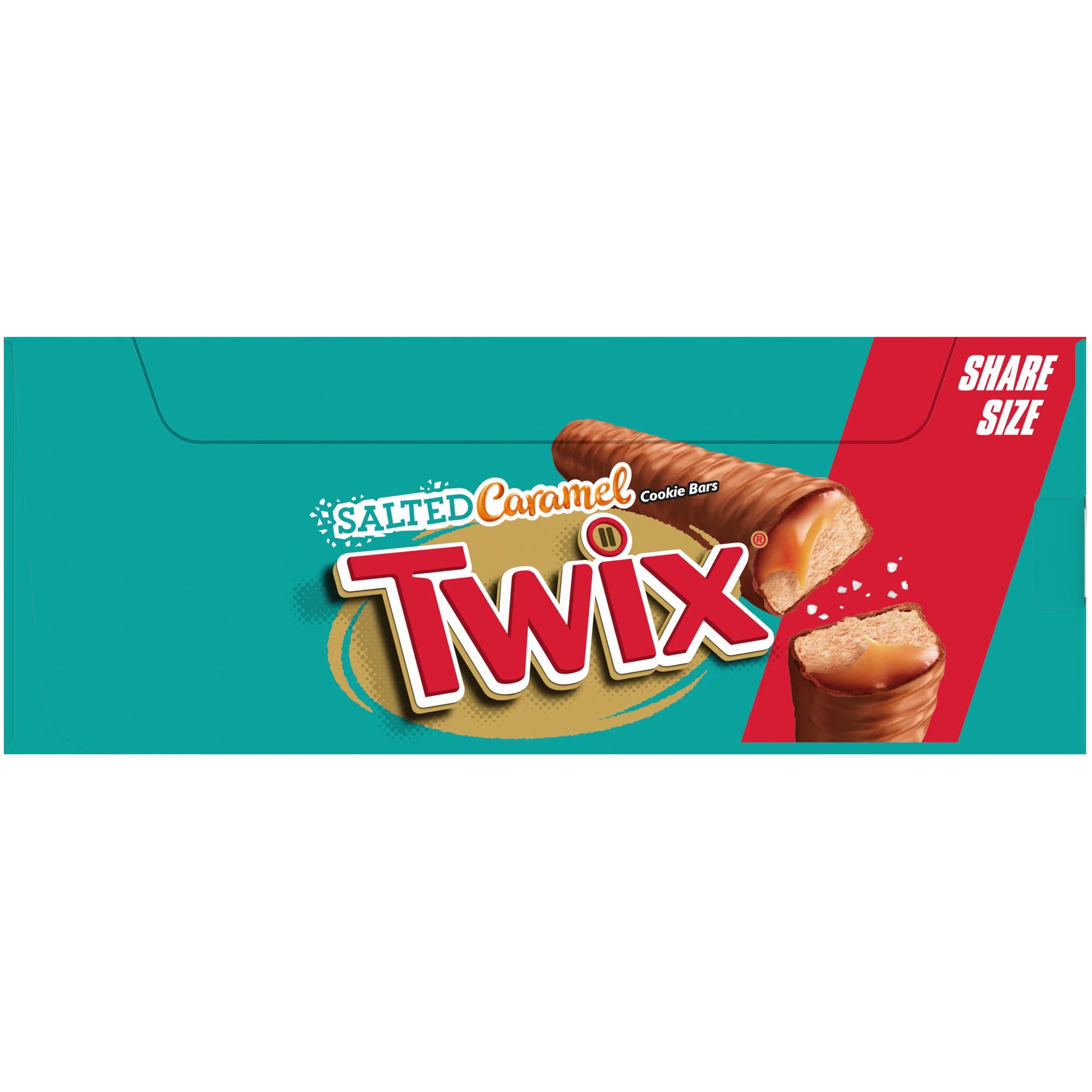 Mars Twix Salted Caramel Chocolate Cookie Bars, 2.8 Ounce Share Size Pack - 20 Count Display Box