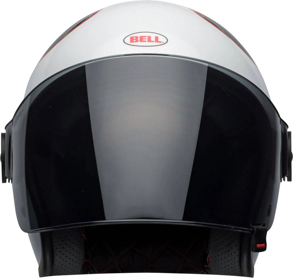 Bell Riot Gloss White Black Red Boost Helmet