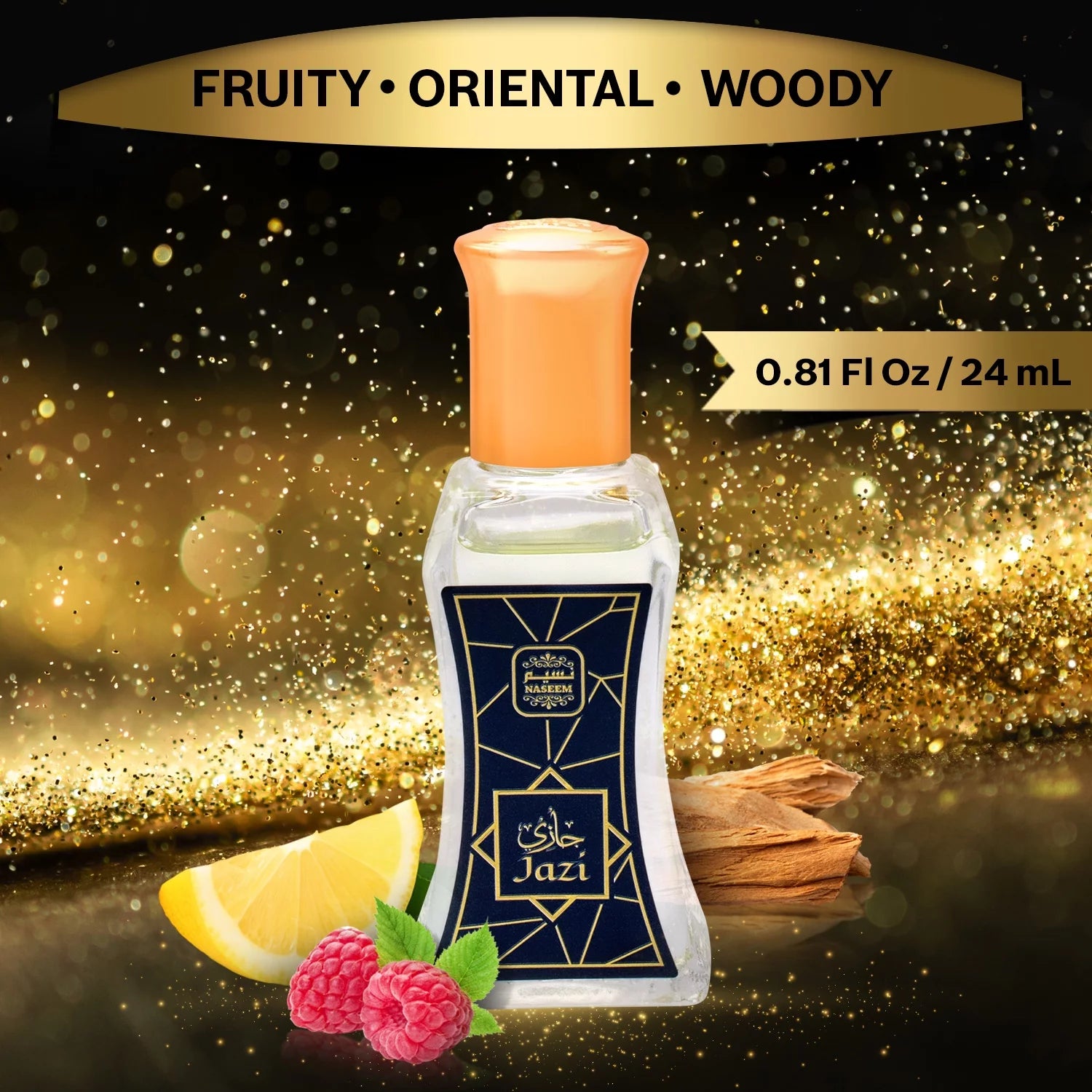 Jazi Perfume Oil Non Alcoholic Fruity Sandalwood Musk Unisex Perfume Naseem