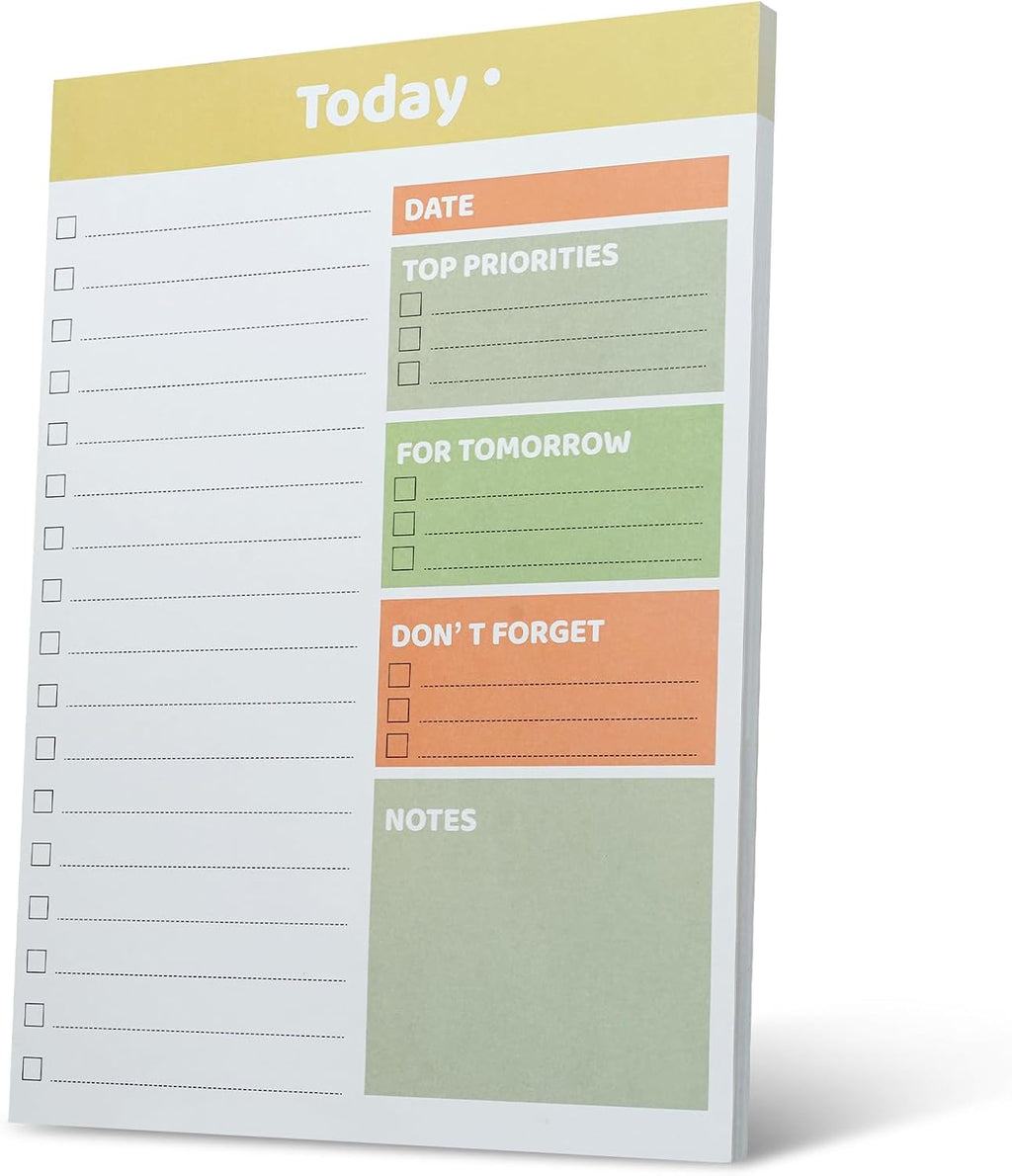 Daily Planner A4 To Do List Pad Undated Planner To Do Planner 50 Sheets with Checklist Prios Work Planner Daily Tasks and Goal Setting for Office Home and School