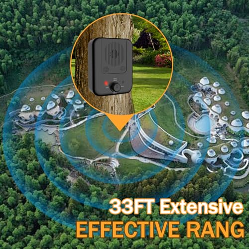 TBYUM Bark Box Ultrasonic Bark Control Device - Stop Barking & Silence Neighbor's Dog - 50 Ft Range - 3 Levels Anti-Bark Tool for Outdoors