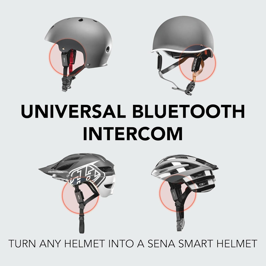 Sena R2 EVO Road Cycling Bluetooth Helmet Integrated Mesh Intercom System, Sena pi Universal Bluetooth Intercom Headset Fits Most Cycling and Multi-Sport Helmets