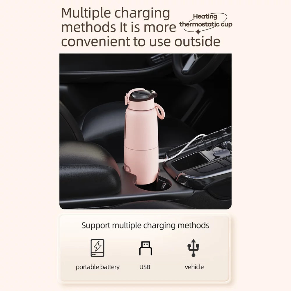 Tomshoo Wireless Instant Water Warmer, 300ml Capacity, Built in Battery, Portable Electric Kettle for Baby, Car Travel