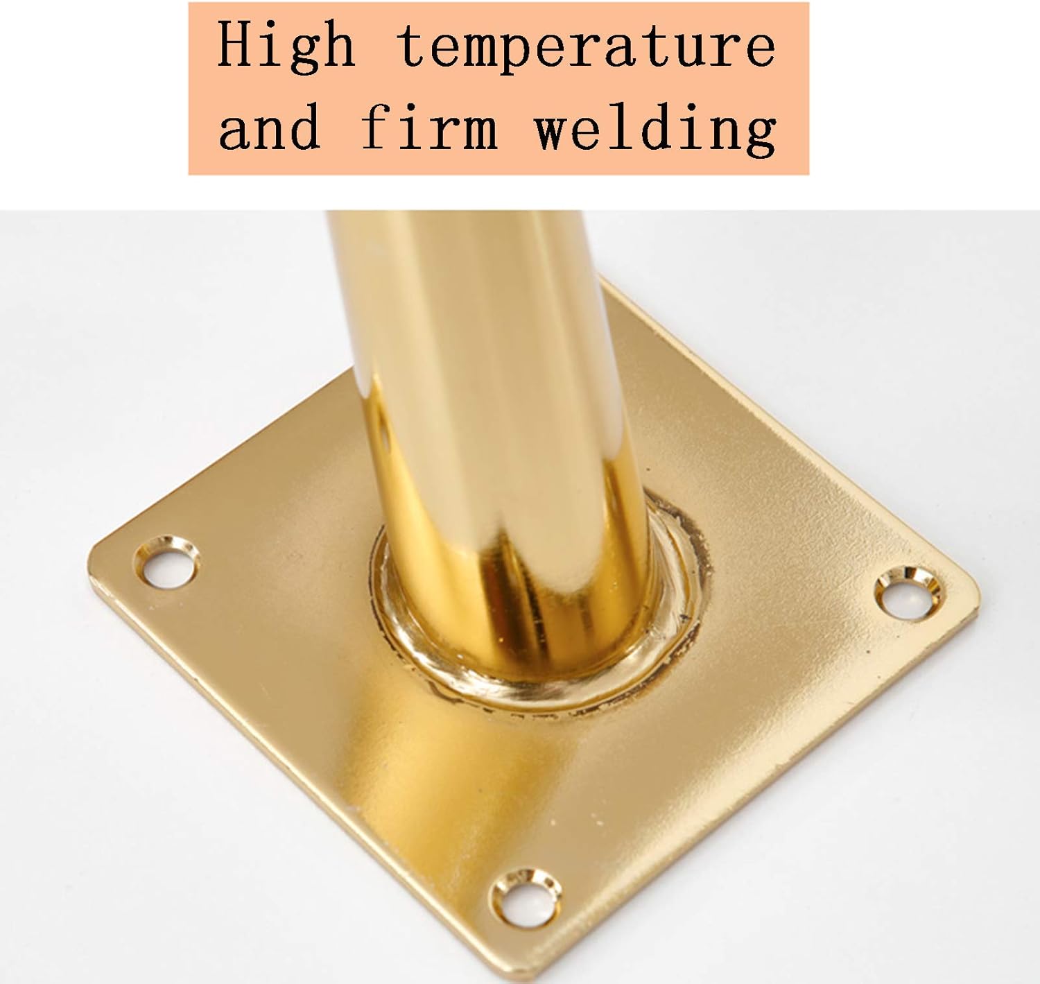 Sofa Legs Round Solid Metal Furniture Legs Sofa Replacement Legs Perfect for Mid-Century Modern/Great IKEA Hack for Sofa, Couch, Bed, Coffee Table,Titanium Gold,20cm