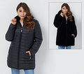 Dennis Basso Reversible Faux Fur and WaterResistant Jackt, Size Medium, Black