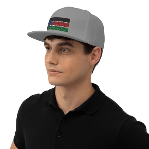 Flag of South Sudan with Polygon Effect Baseball Cap for Men Women Snapback Hat Adjustable Flat Bill Hats