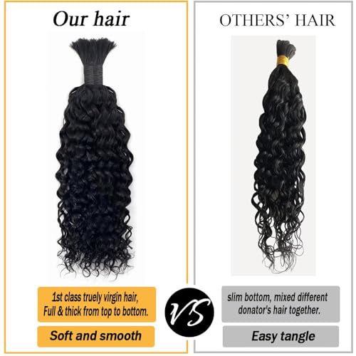 Braiding human hair water