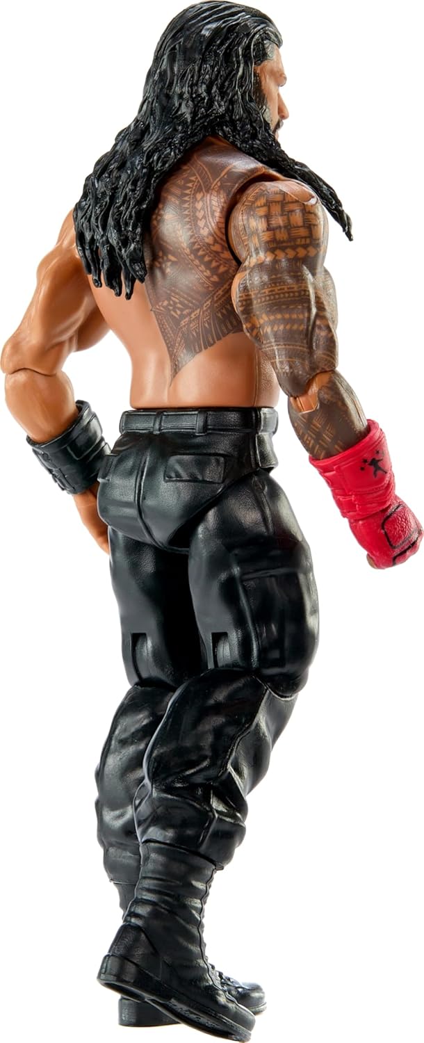 Mattel WWE Action Figure, 6-inch Collectible Roman Reigns with 10 Articulation Points & Life-Like Look