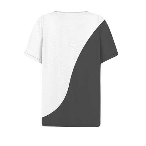 Womens Tops Summer Dressy Casual V Neck T-Shirts Short Sleeve Blouse Fashion 2024 Cute Spring Tunic Tops