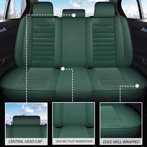 ARAZI 5 Full Set Seat Covers for Hyundai Venue 2020-2024, Premium Breathable Seat Protector Covers, Waterproof Faux Leather Seat Cover （5 Seats Standard, Beige）