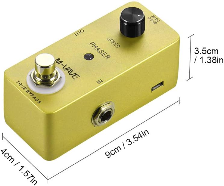 PHASER Analog Phase Guitar Effect Pedal Zinc Alloy Shell True Bypass Electric Guitar Effect Pedal