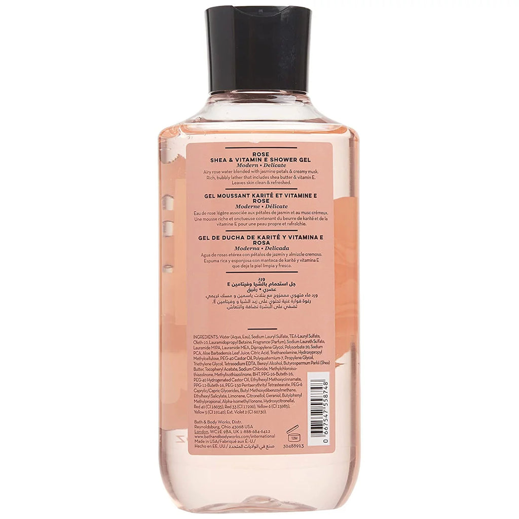 Bath and Body Works Rose Ultra Shea Body Cream 8oz & Shower Gel 10oz