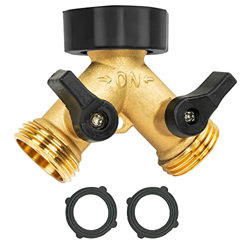 Brass Garden Hose Splitter (2 Way)