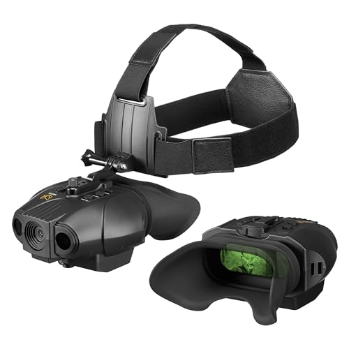 Nightfox Swift 2 and Swift 2 Pro Night Vision Goggles | Head Mounted | 1x Magnification | 1080P HD | USB Rechargeable | Digital Infrared Night Vision Binoculars
