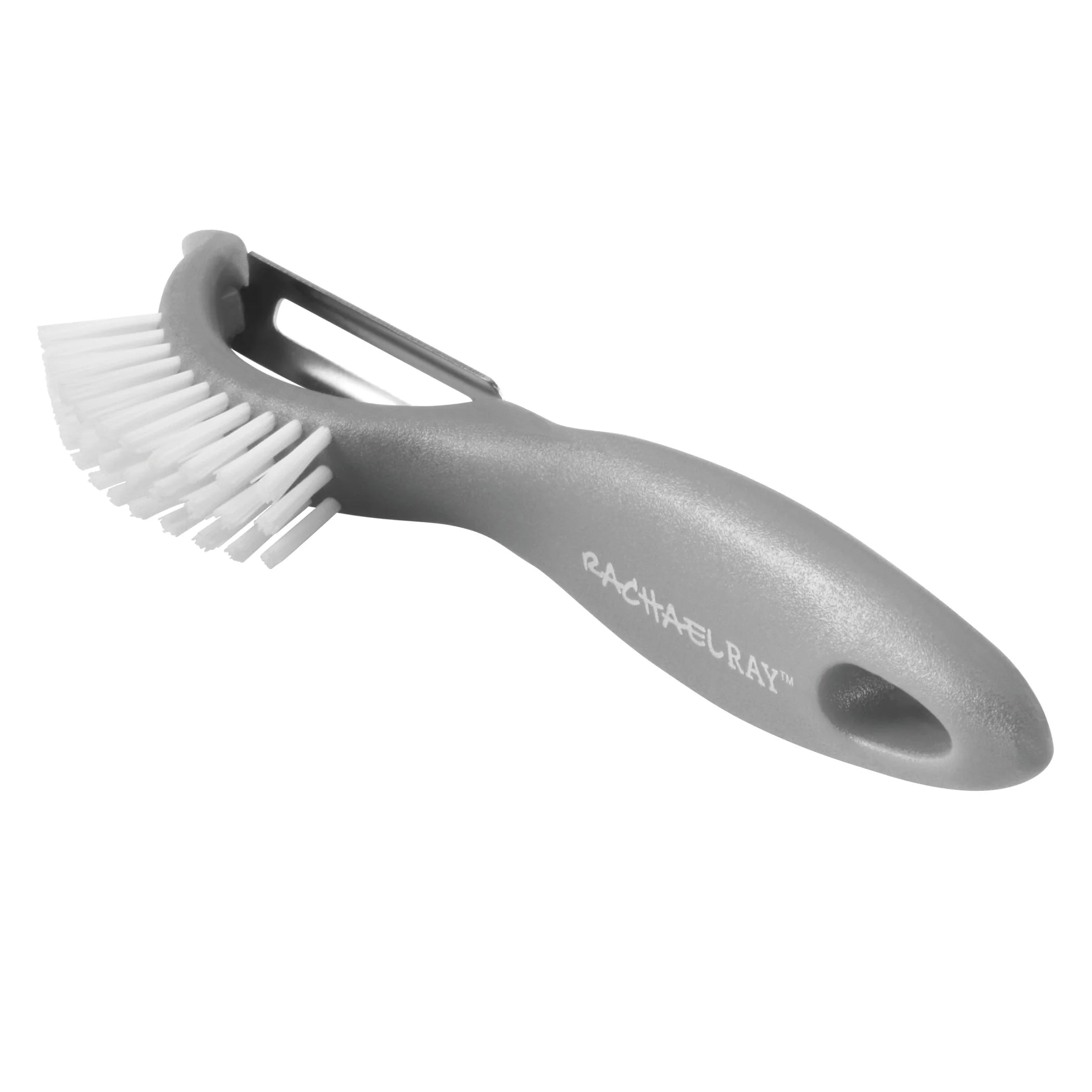 Rachael Ray Kitchen Prep Garbage Bowl, Veg-a-Peel, and Bench Scrape Set, 3-Piece, Sea Salt Gray