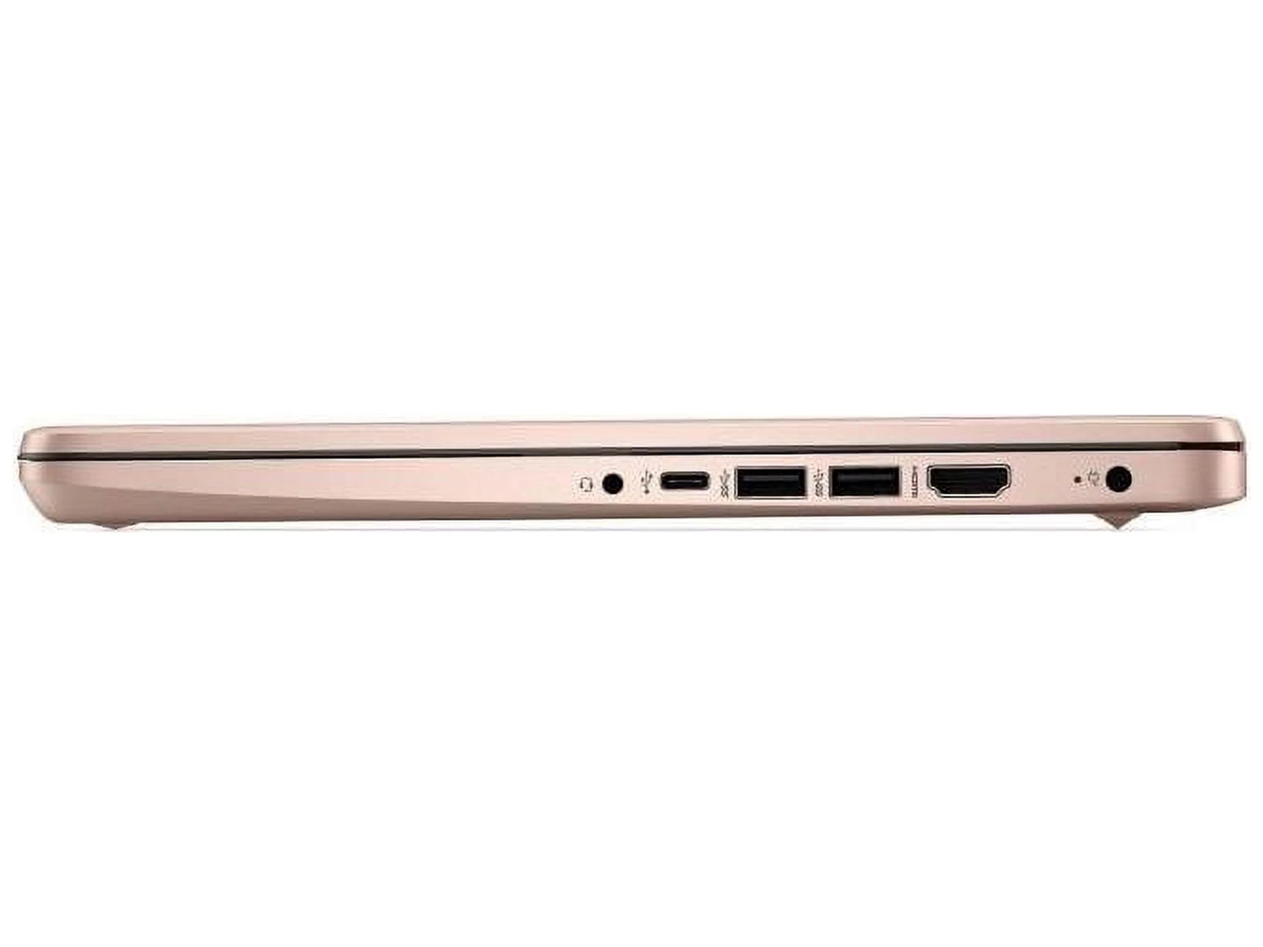 HP 14-dq0000 14" Notebook - HD - 1366 x 768 - Intel Celeron N4020 Dual-core (2 Core) 1.10 GHz - 4 GB RAM - 64 GB Flash Memory - Pale Rose Gold, Natural Silver 14-dq0030nr