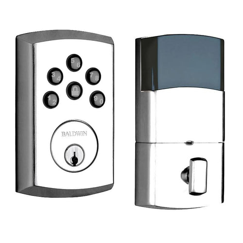 Baldwin 8285.AC3 Soho Electronic Keypad Single Cylinder Deadbolt with Z-Wave Technology - Polished Chrome