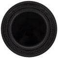 Koyal Wholesale Black Acrylic Charger Plates Round Vintage Lace, Set of 4