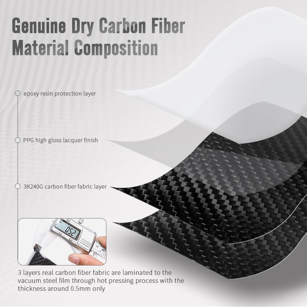 Jogon Real Carbon Fiber Center Console Gear Shift Trim Panel Cover for Lexus is IS300 IS350 IS500 F Sport 2021 2022 2023 2024