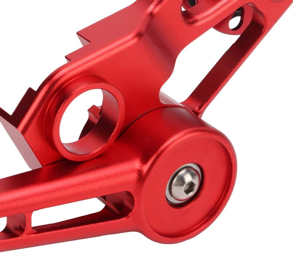 VGEBY Bike Chain Guide Tensioner, 10T Bike Single Speed Aluminum Chain Tensioner Wear-Resistant Rear Derailleur Chain Tensioner(red)