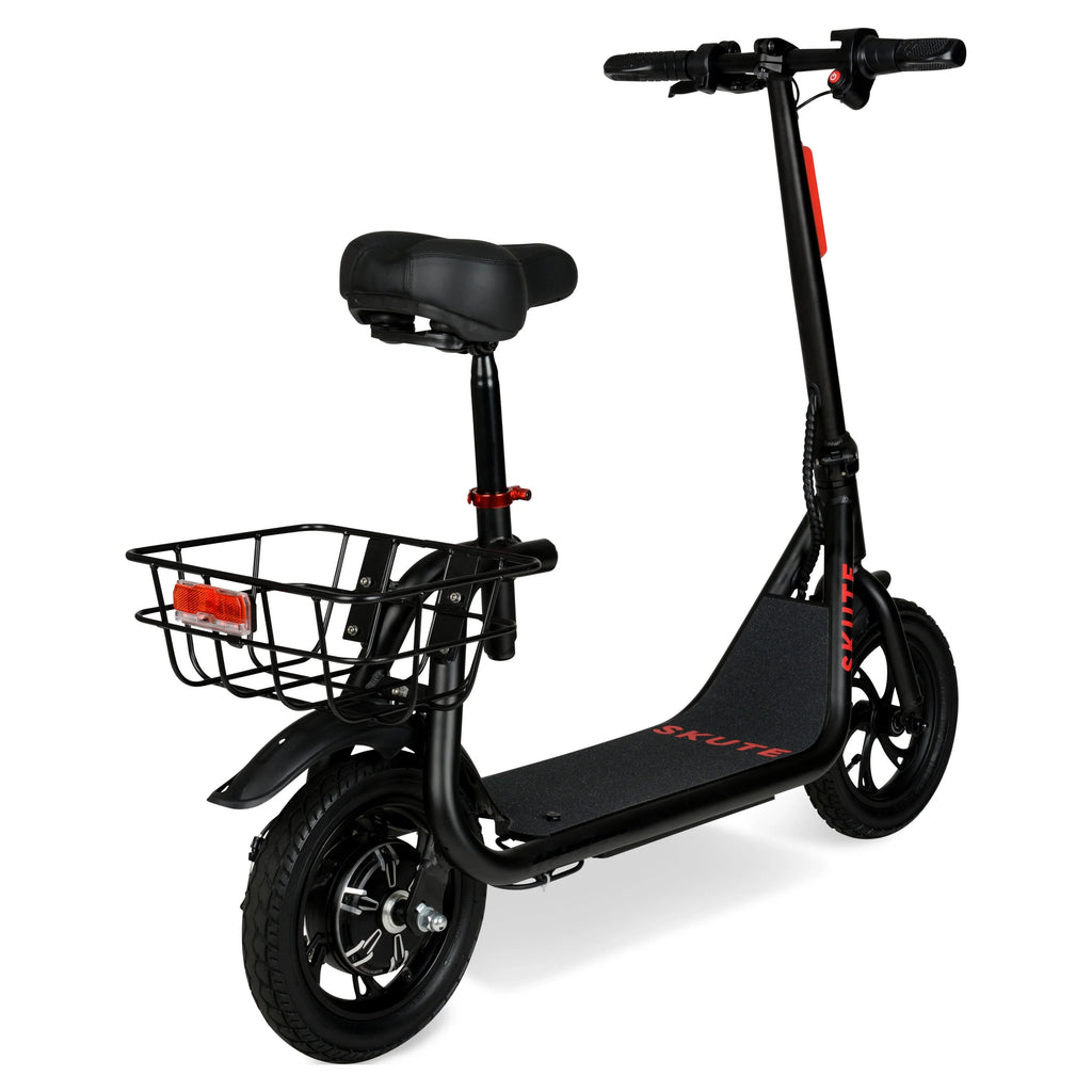 Hyper 36V Skute Commute 12" Seated Electric Scooter with Basket, 250W Motor, 13 Years+, Max Speed 15mph