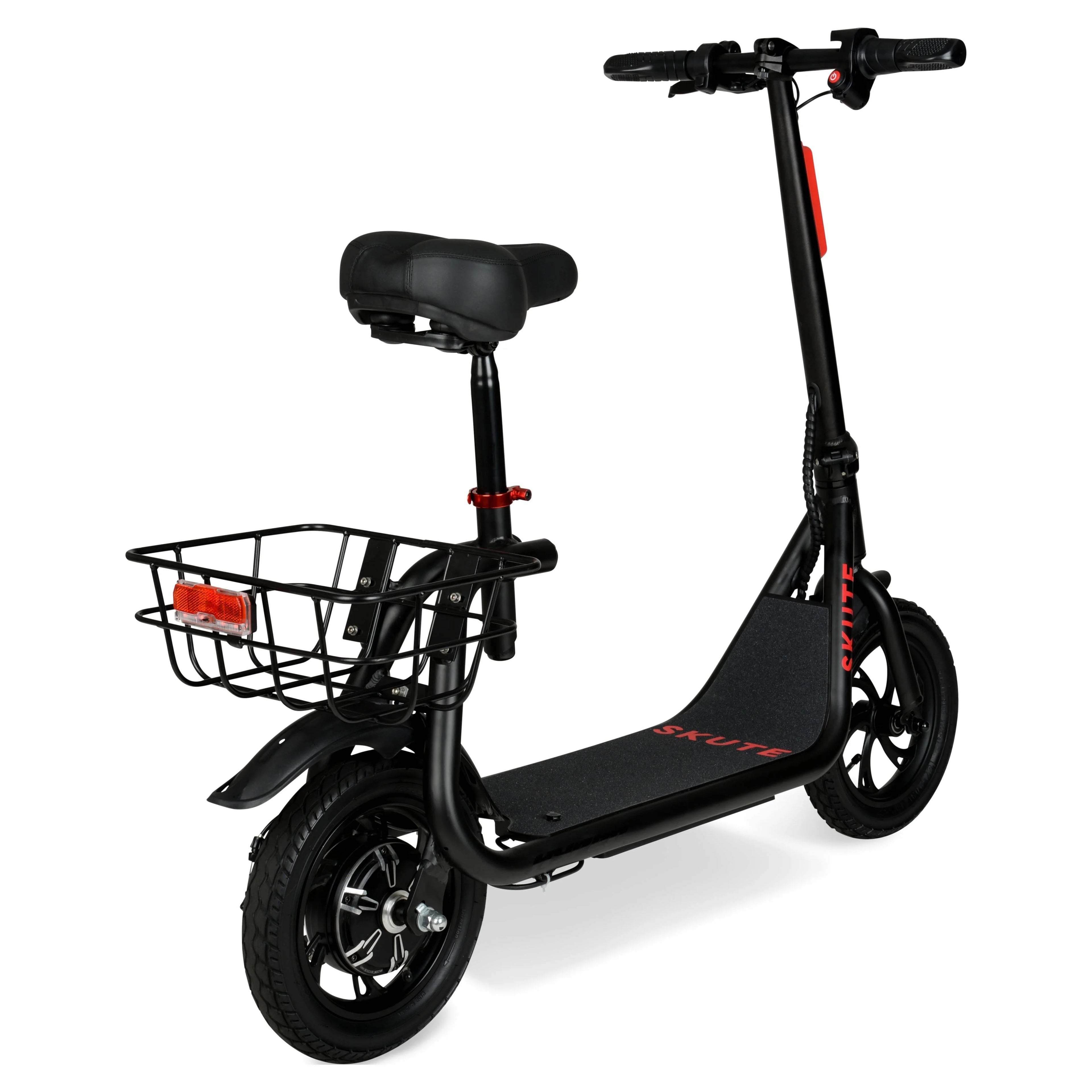 Hyper 36V Skute Commute 12" Seated Electric Scooter with Basket, 250W Motor, 13 Years+, Max Speed 15mph