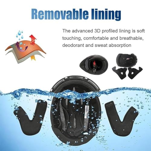 Motorcycle Helmet with Bluetooth, Full Face Helmet, ECE Certified Robust Quiet Motorbike Helmet Chin and Head Ventilation Clear Visor Moped Helmet for Men Women Helmet Motorcycle