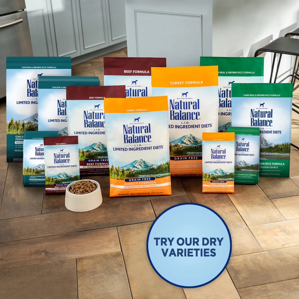 Natural Balance L.I.D. Limited Ingredient Diets Dry Dog Food, 4 Pounds, Lamb & Brown Rice Small Breed Formula