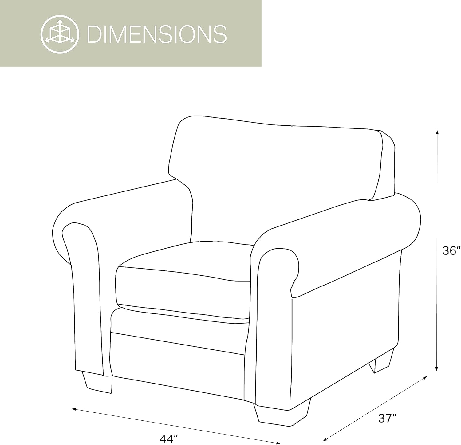 American Furniture Classics Model 8501-00-20 Buckskin Arm Matching Chair and Ottoman, Brown Pinto