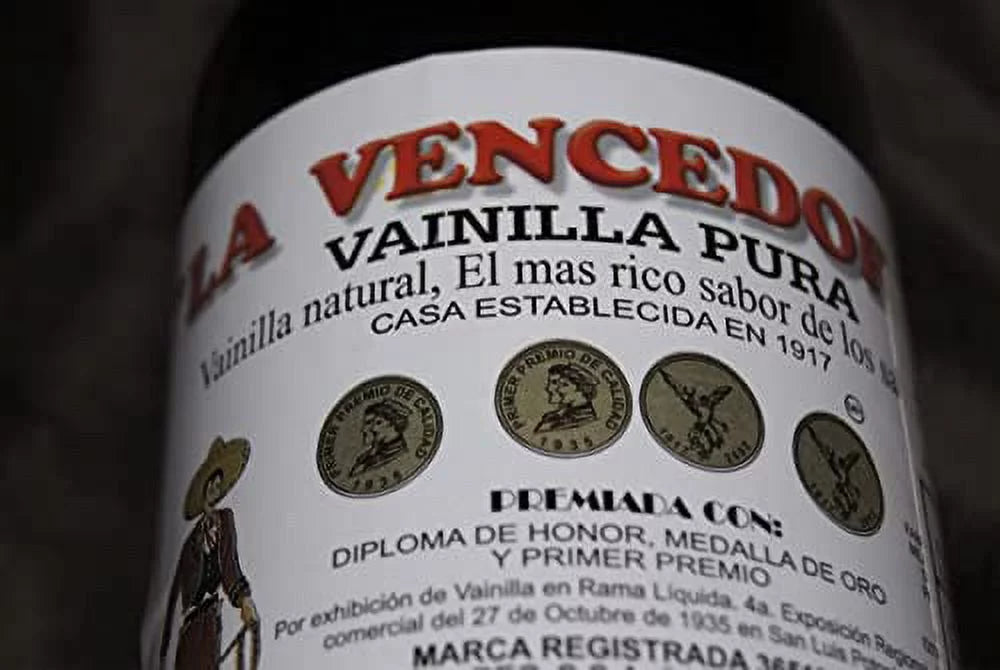 La Vencedora Pure Mexican Vanilla Extract 31oz Each 2 Glass Bottles Product From Mexico - PACK OF 2