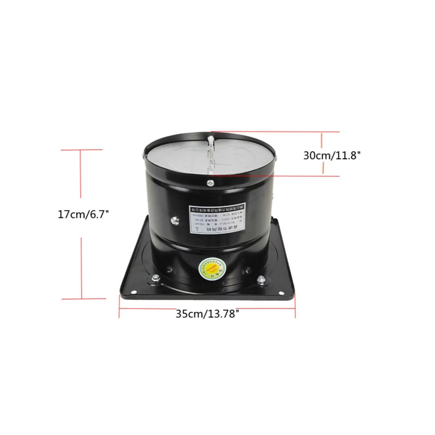 CNCEST 12" Ventilation Extractor Industrial Wall Mounted Air Blower Fan Exhaust Kitchen