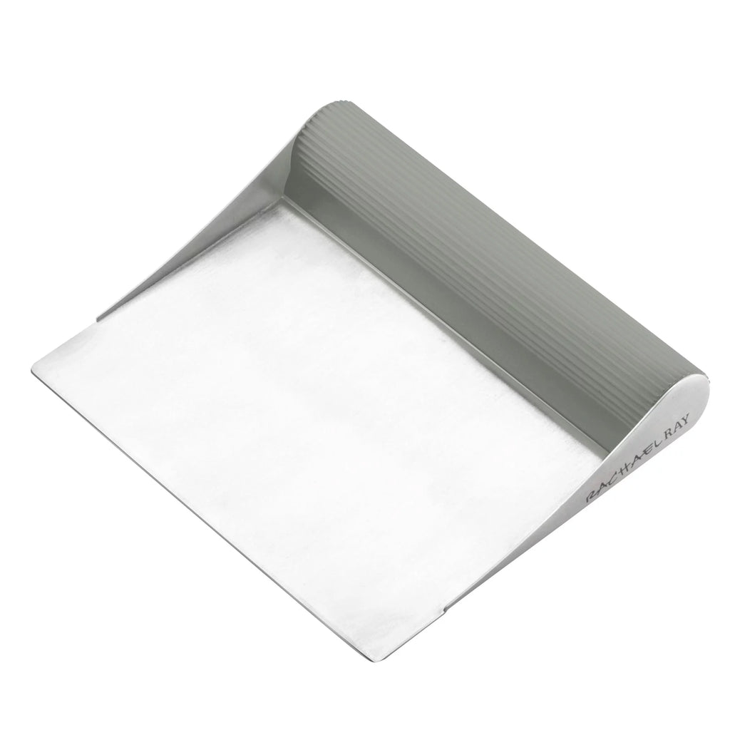 Rachael Ray Kitchen Prep Garbage Bowl, Veg-a-Peel, and Bench Scrape Set, 3-Piece, Sea Salt Gray