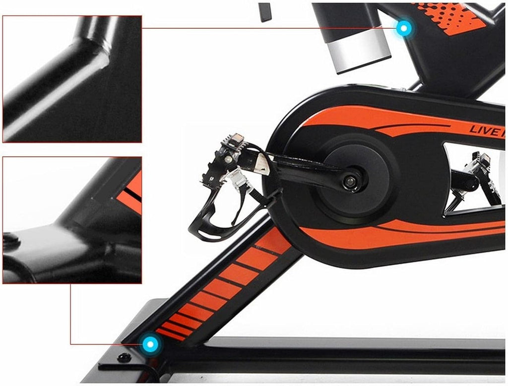 Stationary Bike Indoor Cycling Bike Trainer Belt Spinning Bike Fast Weight Loss Ultra Quiet Pedal Exercise Bicycle