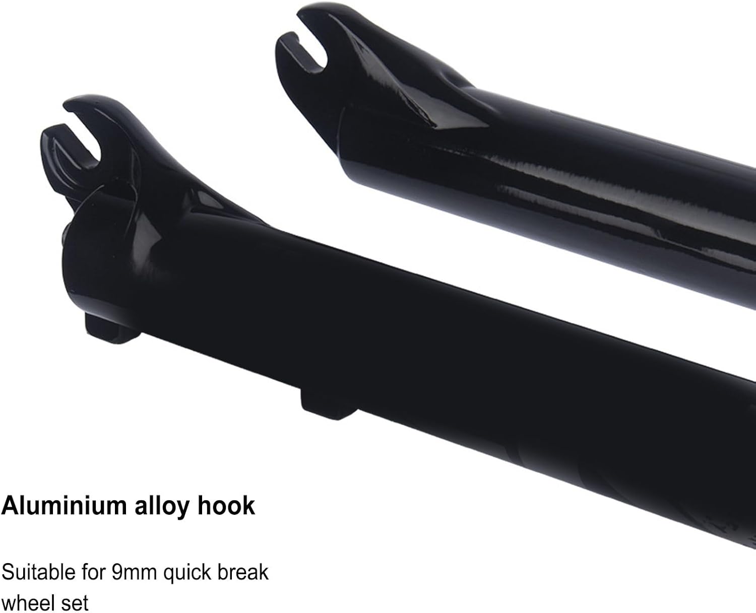 Bike Fork 27.5 Inch Mountain Bike Front Fork Suspension Fork High Strength Remote Lockout Straight Steerer Silent Bike Suspension Front Fork for Cycling Gold Tube