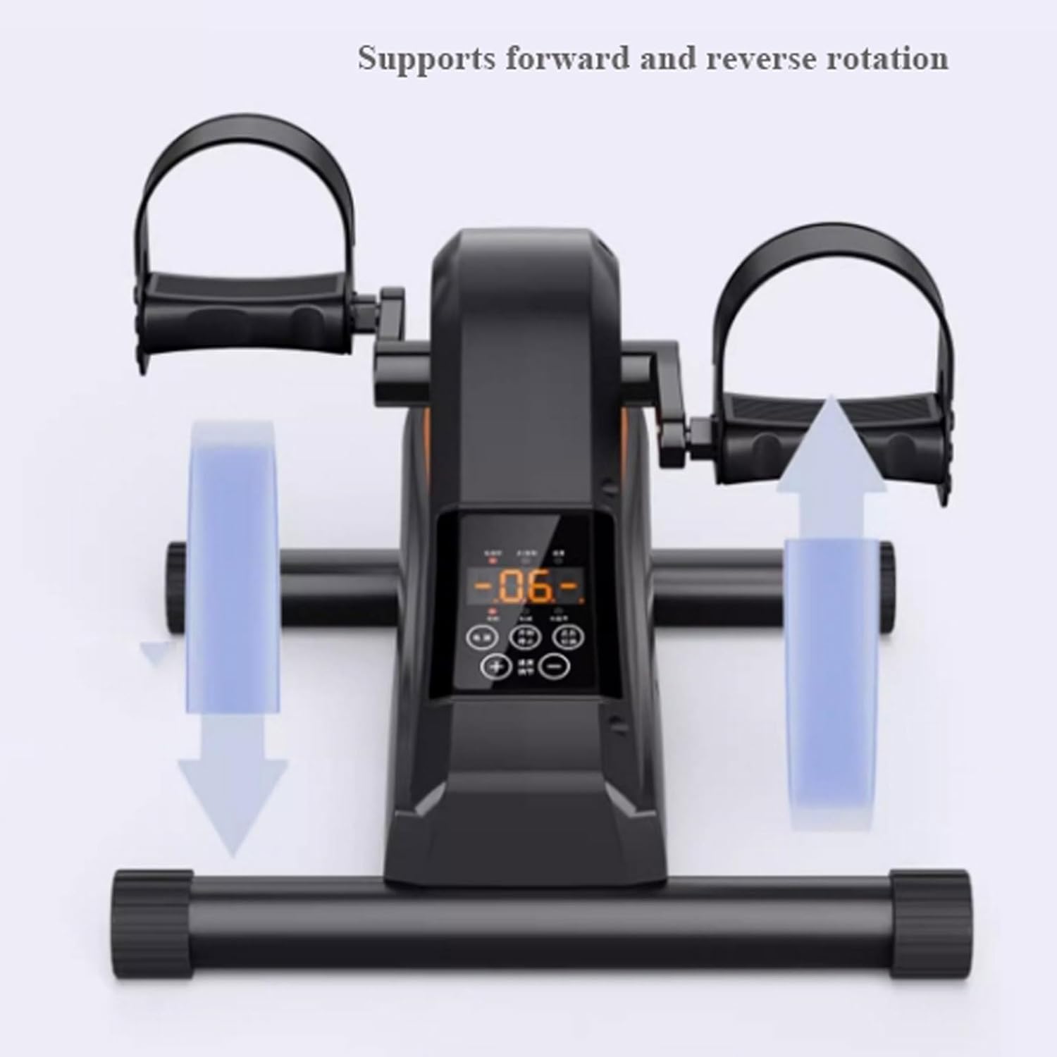 Pedal Exerciser for Seniors, Electric Rehabilitation Training Machine, Under Desk Bike Pedal Exerciser Mini Bike for Leg/Arm Workout Peddler with LCD Display for Home/Office ，for Seniors Legs Workout