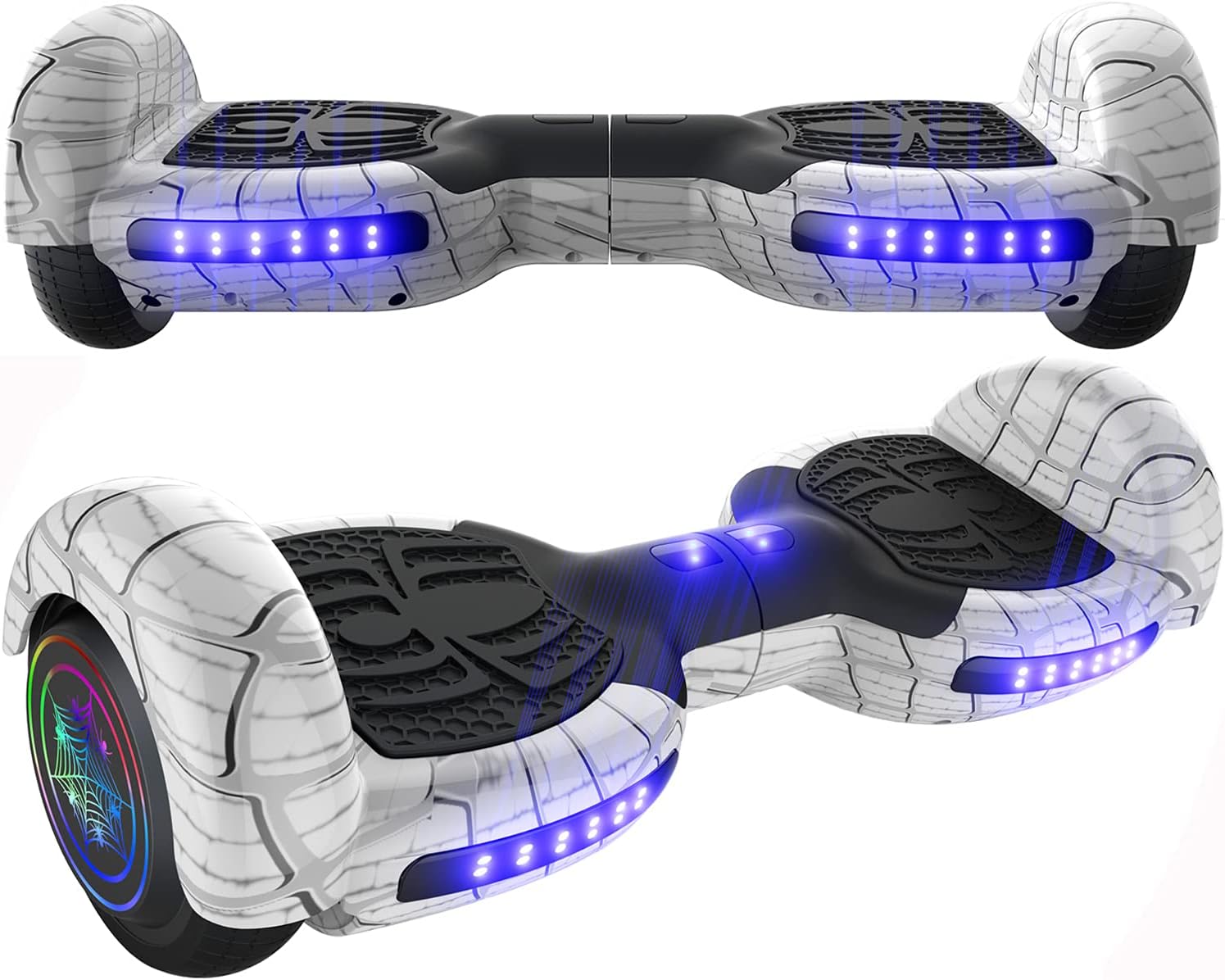 Emaxusa Hoverboard Self Balancing Scooter 6.5" Two-Wheel Hoverboards with Bluetooth Speaker and LED Lights Electric Scooter for Kids and Adult, UL Safety Certified