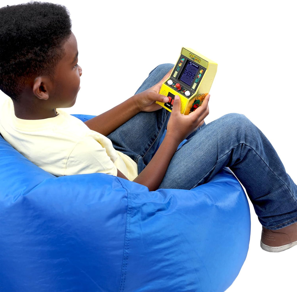Basic Fun Arcade Classics - Pac-Man Color LCD Retro Mini Arcade Game, 2 Players, Yellow