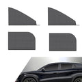 Irinidig 4 PCS Car Side Window Sunshade Net Combination Kit, Double-Layer Design Sunshade High-Density Elastic Mesh for Front Rear Window Glass, Modification Accessory, Suitable for Most SUVs