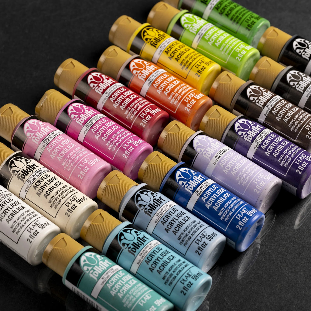 FolkArt 2 oz Multi-color Matte Acrylic Craft Paint (18 Pieces)