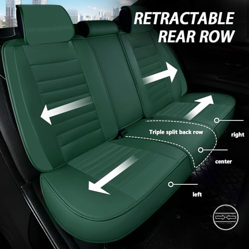 ARAZI 5 Full Set Seat Covers for Hyundai Venue 2020-2024, Premium Breathable Seat Protector Covers, Waterproof Faux Leather Seat Cover （5 Seats Standard, Beige）