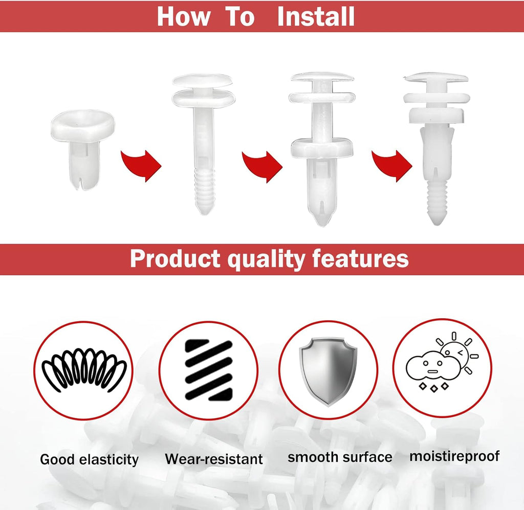 20Pcs Car Door Panel Retainer Clips Compatible with GM Chevy GMC 15960325